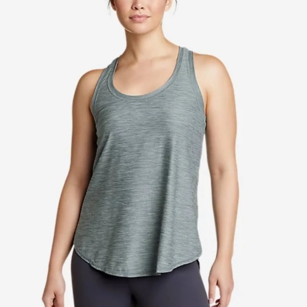 NEW! EDDIE BAUER Racerback Work Out Gym Yoga Running Shirt Top